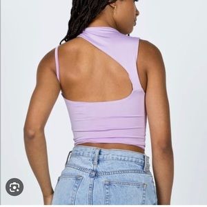 Princess Polly asymmetrical cut out crop top